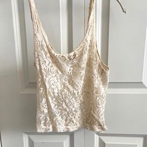Sheer Boho Cream Tank